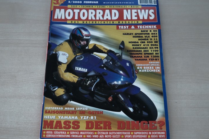 Deckblatt Motorrad News (02/2000)